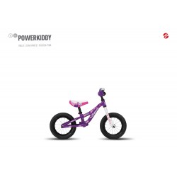 Велосипед GHOST Powerkiddy 12 AL violet/starwhite/fuchsiapink год 2017