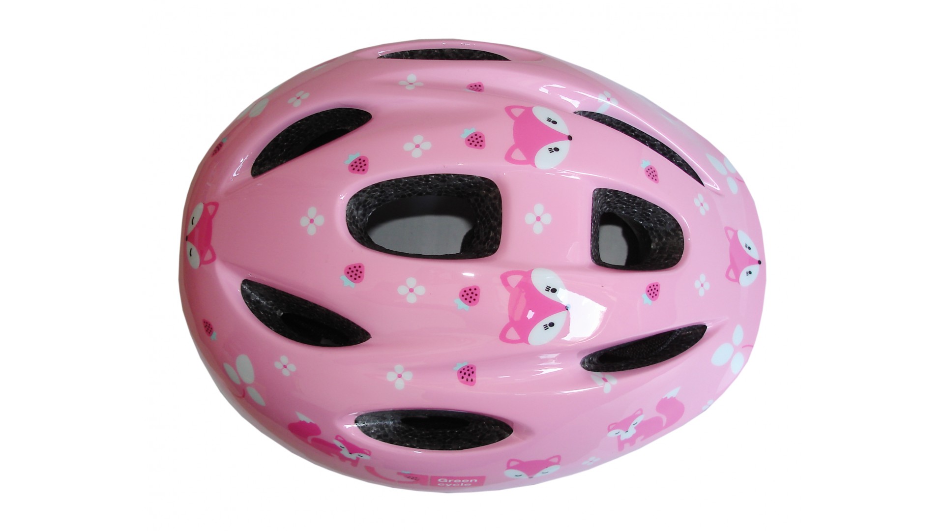 Велошлем детский Green Cycle Foxy розовый/малиновый/белый