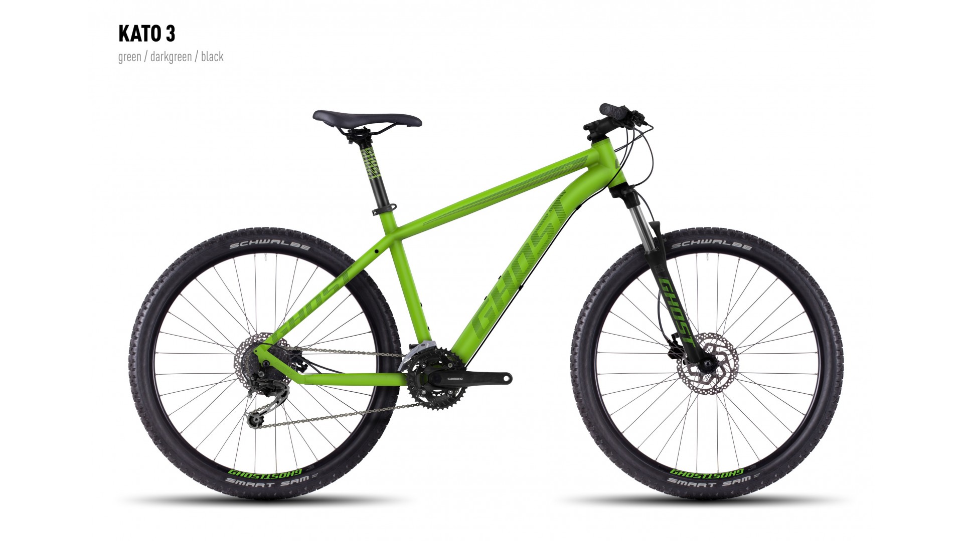 Велосипед GHOST Kato 3 green/darkgreen/black 1 год 2016