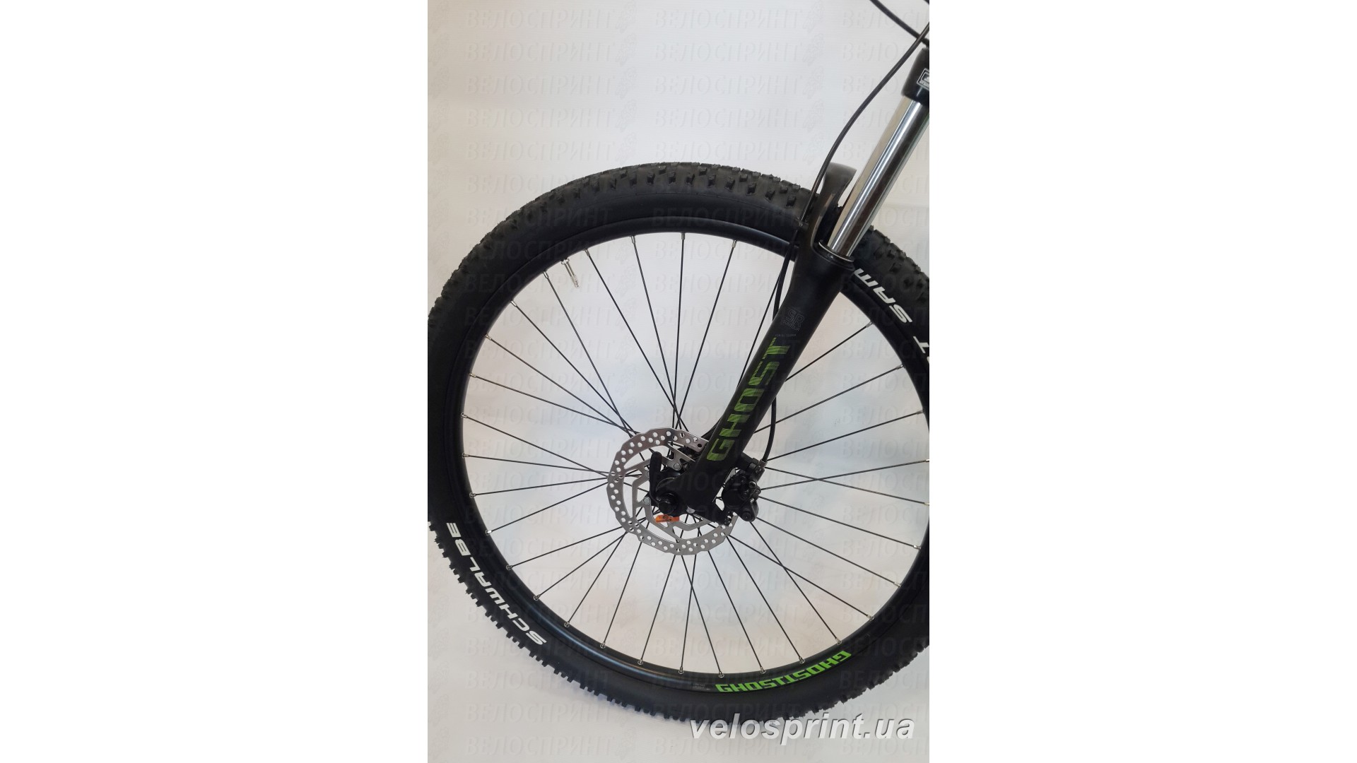 Велосипед GHOST Kato 3 green/darkgreen/black переднее колесо год 2016