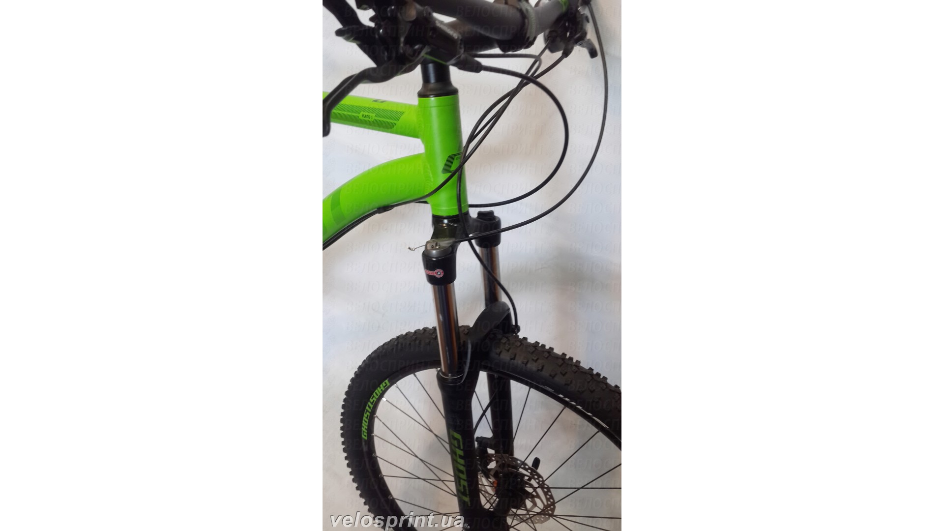 Велосипед GHOST Kato 3 green/darkgreen/black амортизационная вилка год 2016
