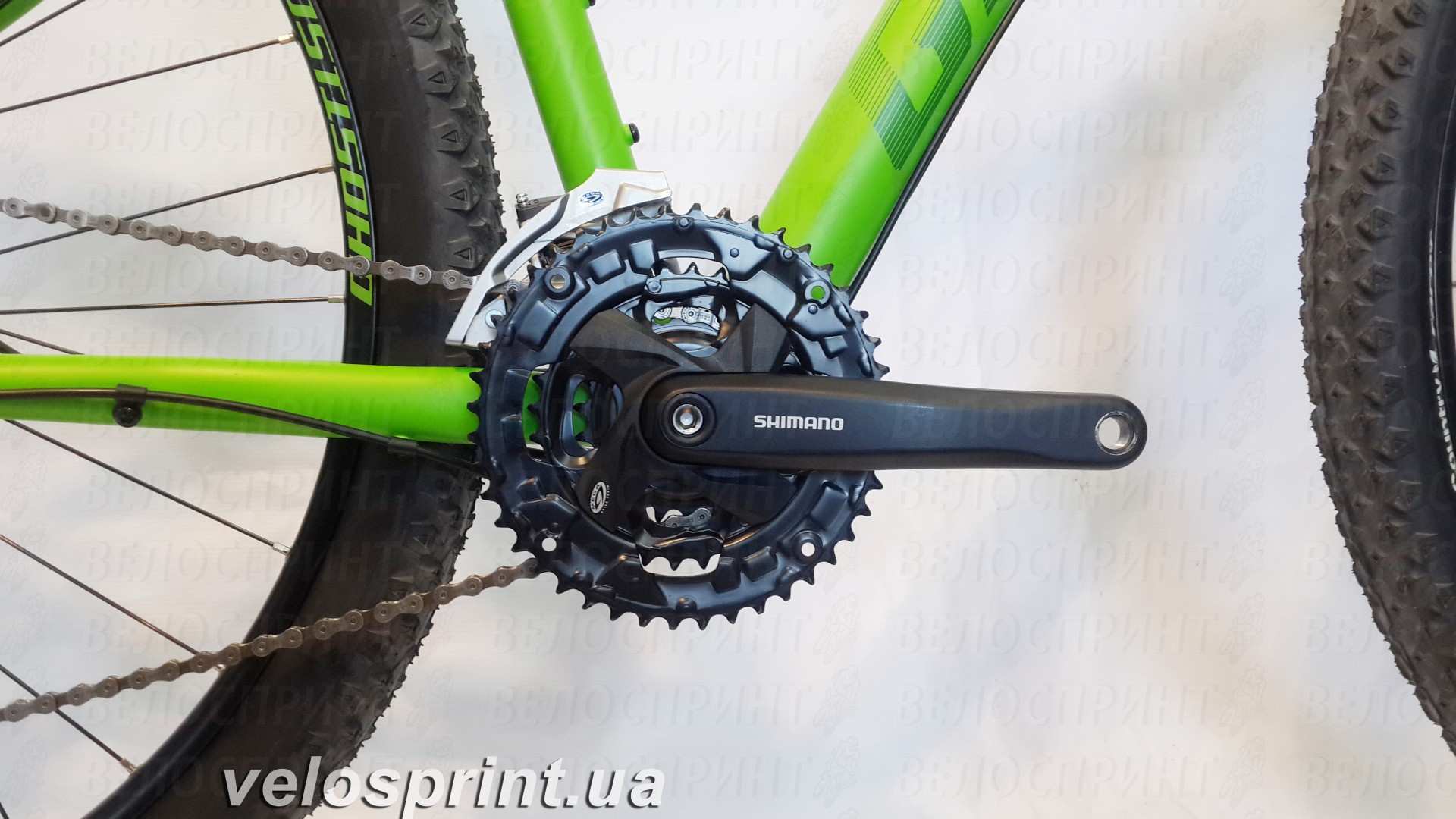 Велосипед GHOST Tacana 3 green/darkgreen/black шатуны год 2016