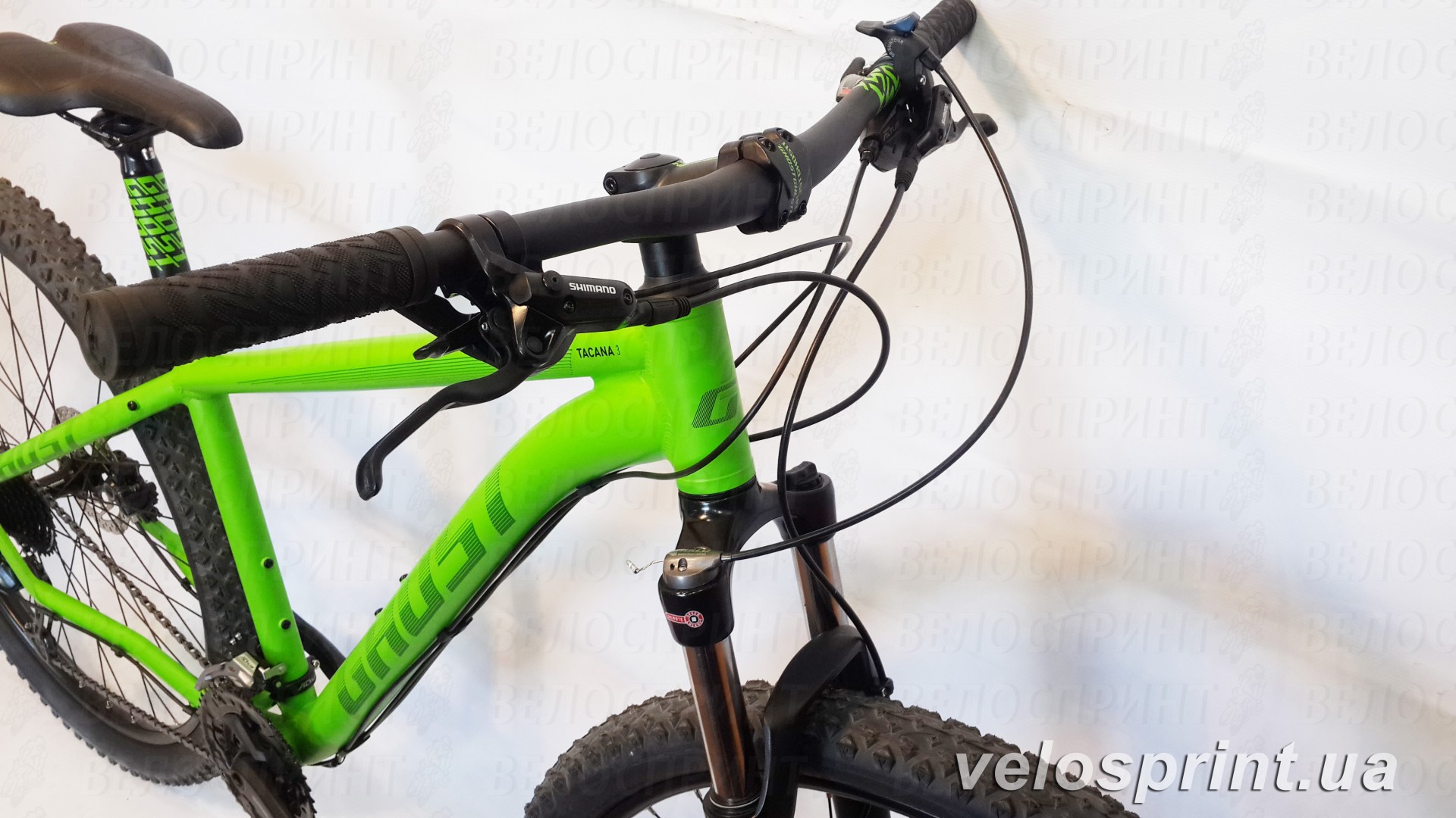 Велосипед GHOST Tacana 3 green/darkgreen/black руль год 2016