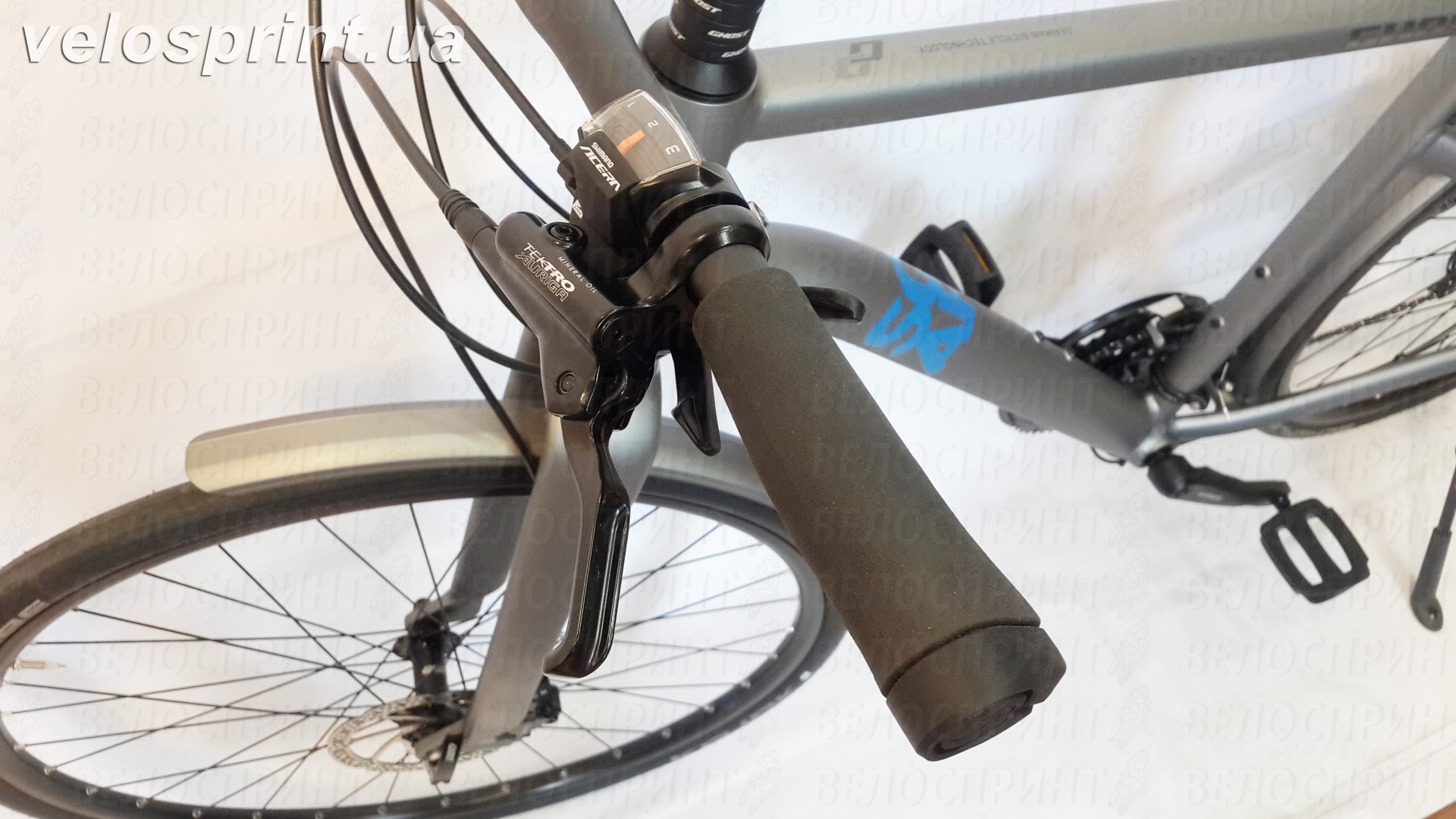 Велосипед GHOST Square Urban 2 grey/blue тормозная ручка год 2016