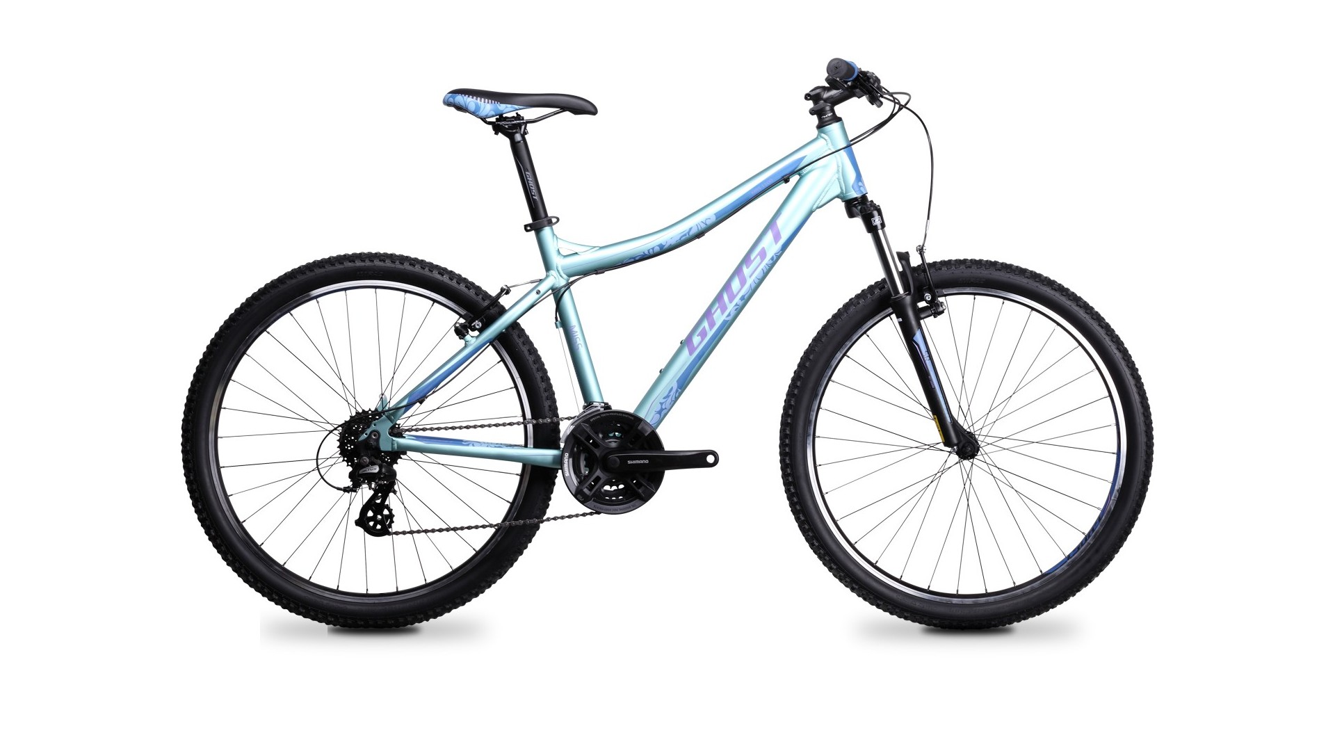 Велосипед GHOST MISS 1100 mint/purple/blue год 2014