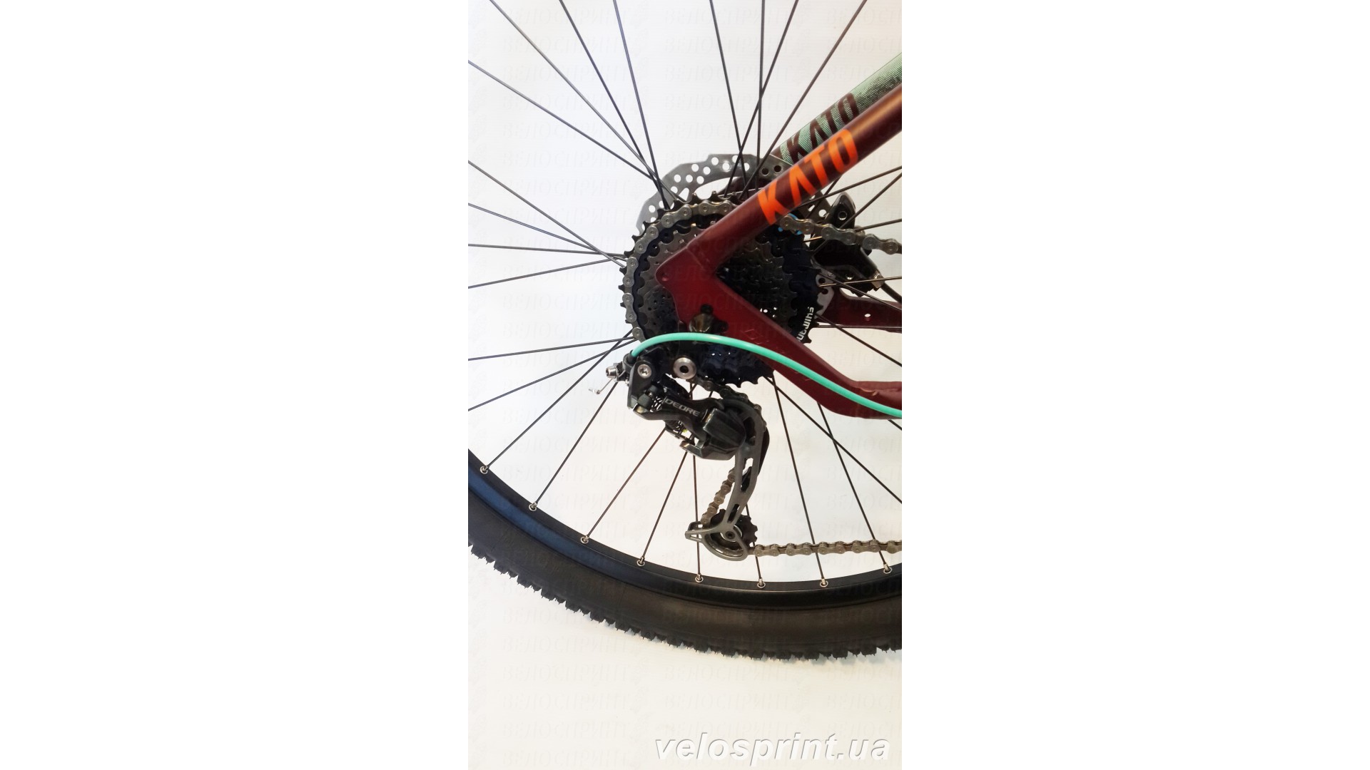 Велосипед GHOST Kato 3 AL 29 marsalared/cranberryred/jadeblue задний преключатель год 2017