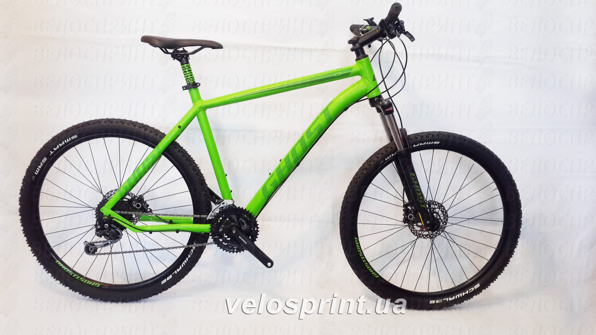 Велосипед GHOST Kato 3 green/darkgreen/black общий вид год 2016