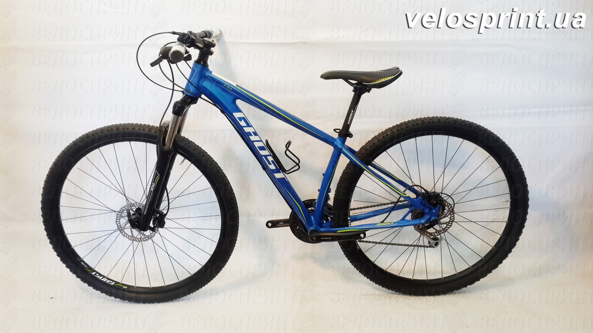 Велосипед GHOST SE 2919 blue/white/green общий вид год 2014