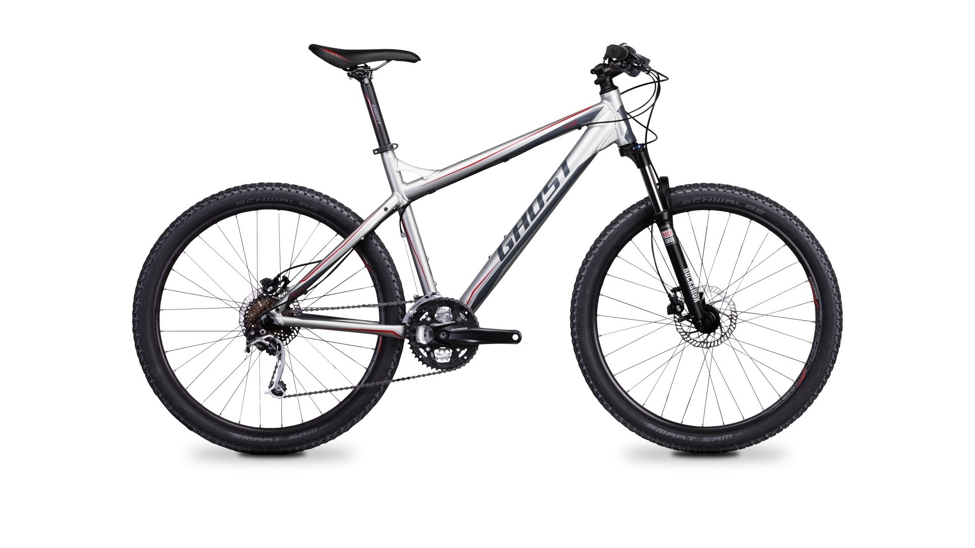 Велосипед GHOST SE 3000 light grey/grey/red год 2014