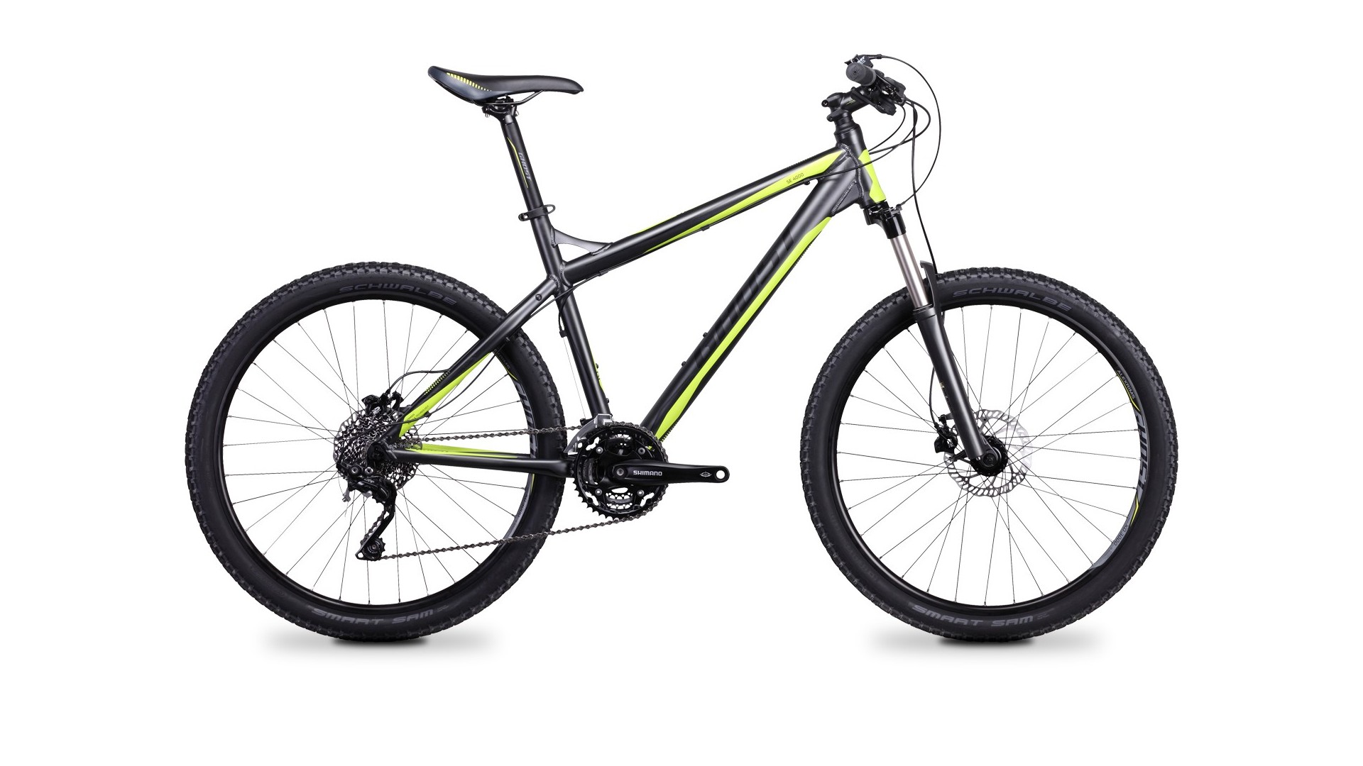 Велосипед GHOST SE 4000 dark grey/black/green год 2014
