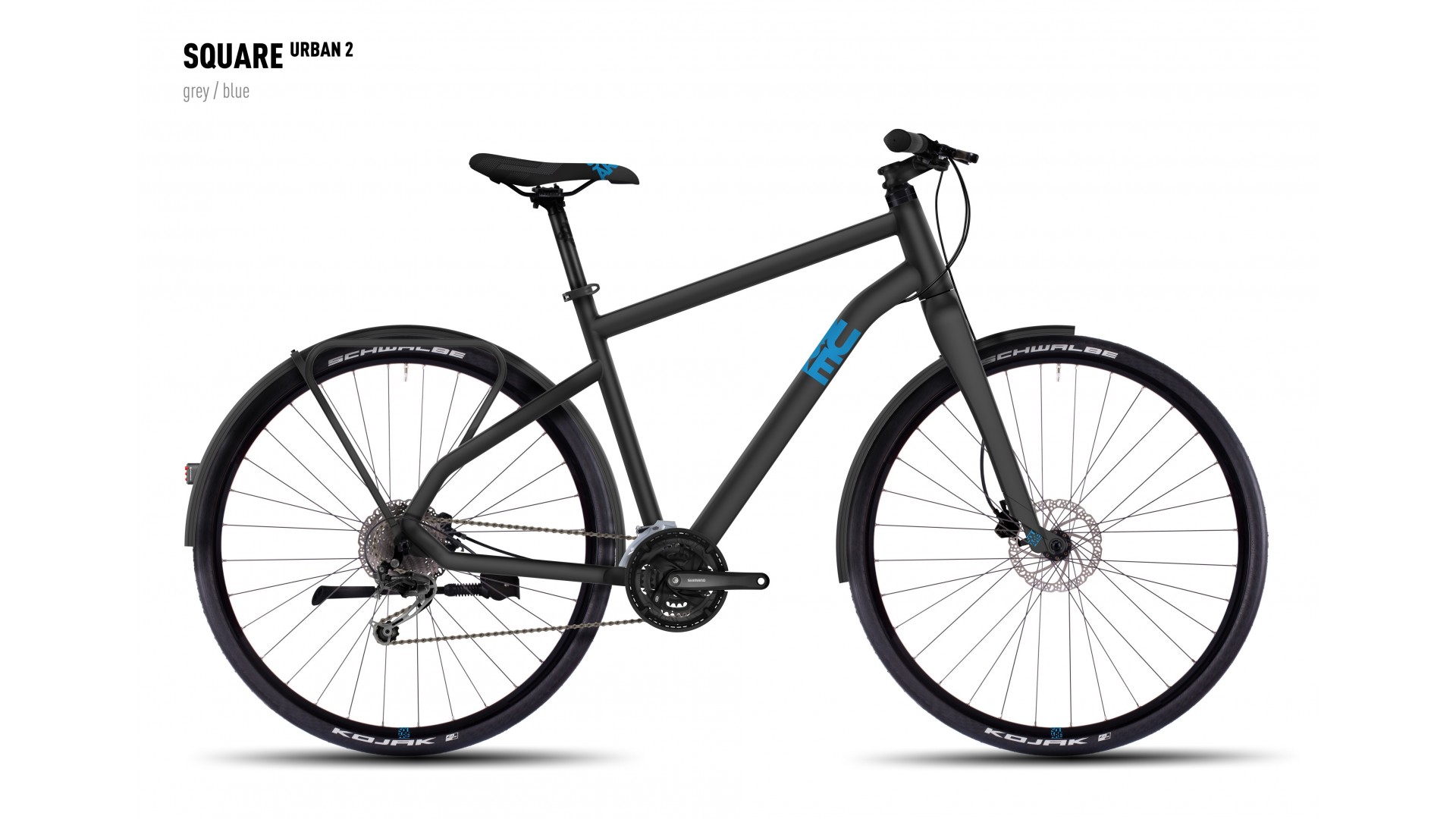 Велосипед GHOST Square Urban 2 grey/blue год 2016