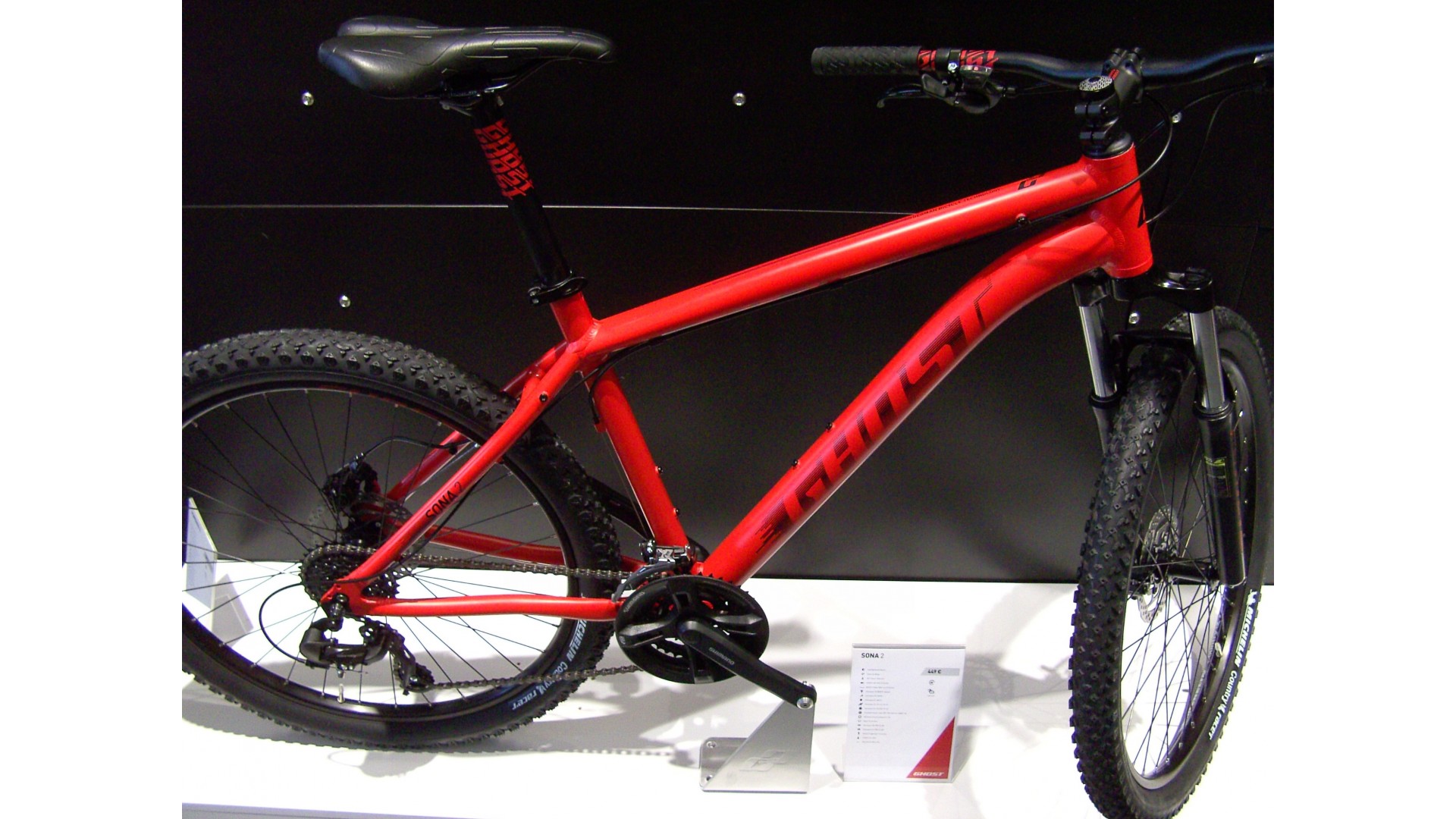 Велосипед GHOST Sona 2 red/darkred/black год 2016